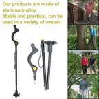 Adjustable Walking Stick with Ergonomic Handle and 360-Degree Rotating Tip, 300lb Capacity All Vera Mart