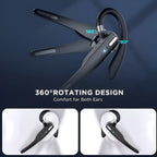 Bluetooth Headset with Dual Noise-Filtering Mics and Dual Phone Pairing All Vera Mart
