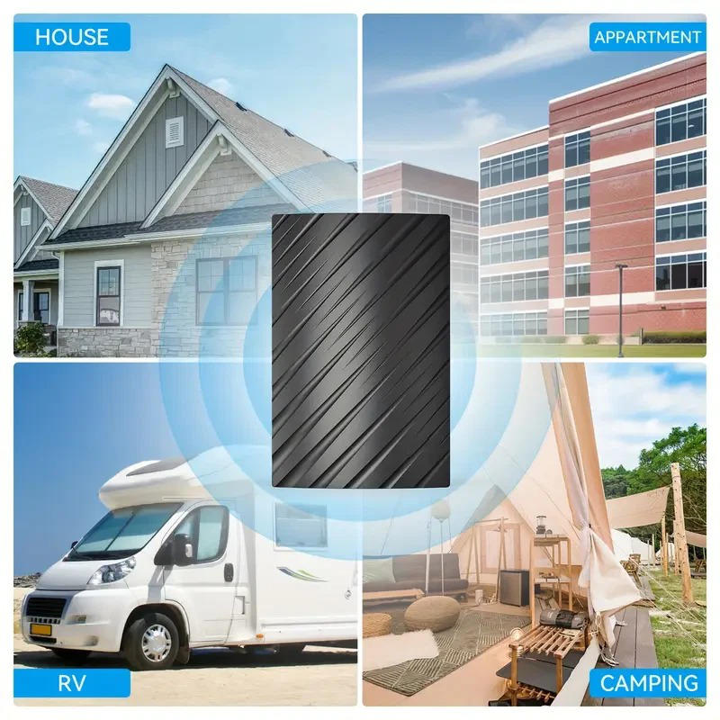 Amplified HDTV Antenna with 460 Mile Range and 39dB Signal Booster, Indoor Outdoor All Vera Mart