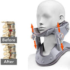 Cervical Traction Device with Eight Airbag Columns and Heat Therapy, Five Height Settings All Vera Mart