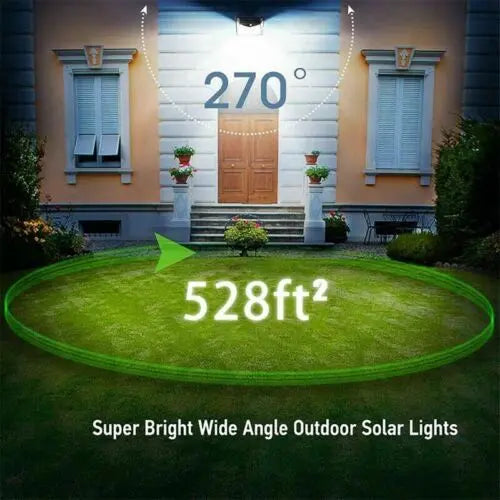 Solar Motion Sensor Light with 800-Lumen Output and Weather-Resistant Housing All Vera Mart
