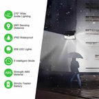 Solar Motion Sensor Light with 800-Lumen Output and Weather-Resistant Housing All Vera Mart