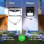Solar Motion Sensor Light with 800-Lumen Output and Weather-Resistant Housing All Vera Mart