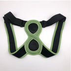 Posture Brace with Figure Eight Backing and Adjustable Straps for Men Women Kids All Vera Mart