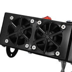 12V Car Heater with Four Air Outlets and Dual Zone Control, 500W Portable Dash Unit All Vera Mart