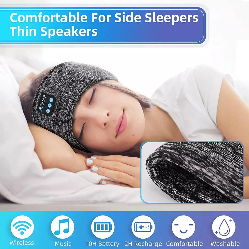 Wireless Sleep Band with Light Blocking Eye Mask and Padded Speakers, Three Night Battery All Vera Mart