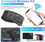 Wireless Sleep Band with Light Blocking Eye Mask and Padded Speakers, Three Night Battery All Vera Mart