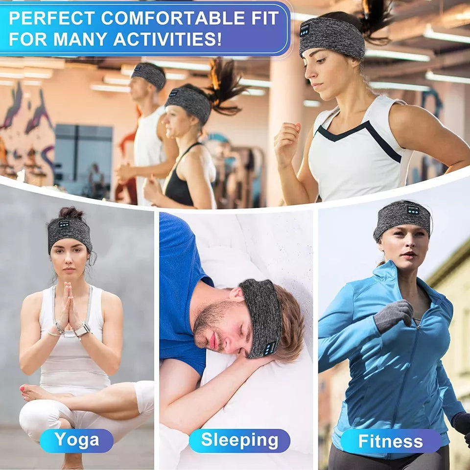 Wireless Sleep Band with Light Blocking Eye Mask and Padded Speakers, Three Night Battery All Vera Mart