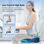 Memory Foam Seat Cushion with Nonslip Bottom and Breathable Cover All Vera Mart