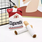 Soft Cloth Dog Chew Toys with Cigarette Shape, 6 Inch 2-Pack All Vera Mart