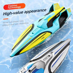 Remote Control Boat with Dual Motors and LED Lights, 35 km/h Speed All Vera Mart