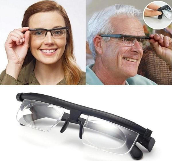 Dial Control Vision Glasses with Dual Layer Lenses and Adjustable Nose Pads All Vera Mart