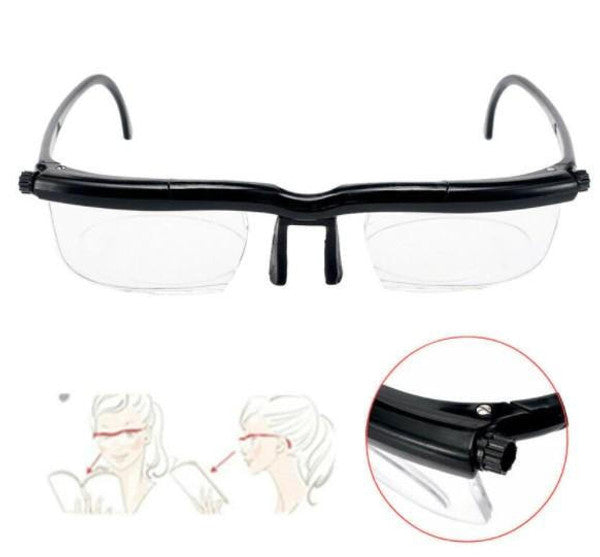 Dial Control Vision Glasses with Dual Layer Lenses and Adjustable Nose Pads All Vera Mart