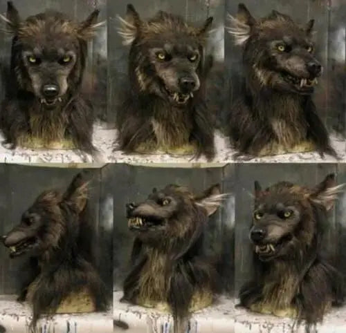 Werewolf Mask with Realistic Synthetic Hair and Flexible Silicone Fit, Large Eye Openings All Vera Mart
