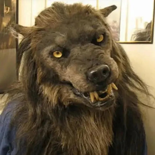 Werewolf Mask with Realistic Synthetic Hair and Flexible Silicone Fit, Large Eye Openings All Vera Mart