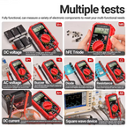 Digital Multimeter with Extended Test Probes and Continuity Buzzer All Vera Mart