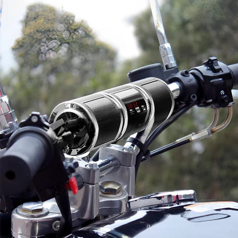 Handlebar Speaker System with Wireless Streaming and FM Radio for Motorcycles All Vera Mart