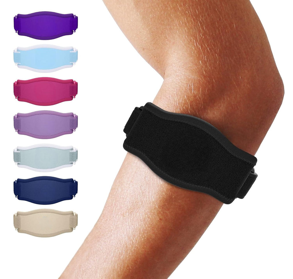 Adjustable Elbow Compression Brace with Triple Strap Support and Moisture Wicking All Vera Mart
