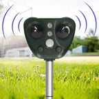 Solar Bird Repeller with Motion Sensor and Ultrasonic Frequency, 30ft Range All Vera Mart