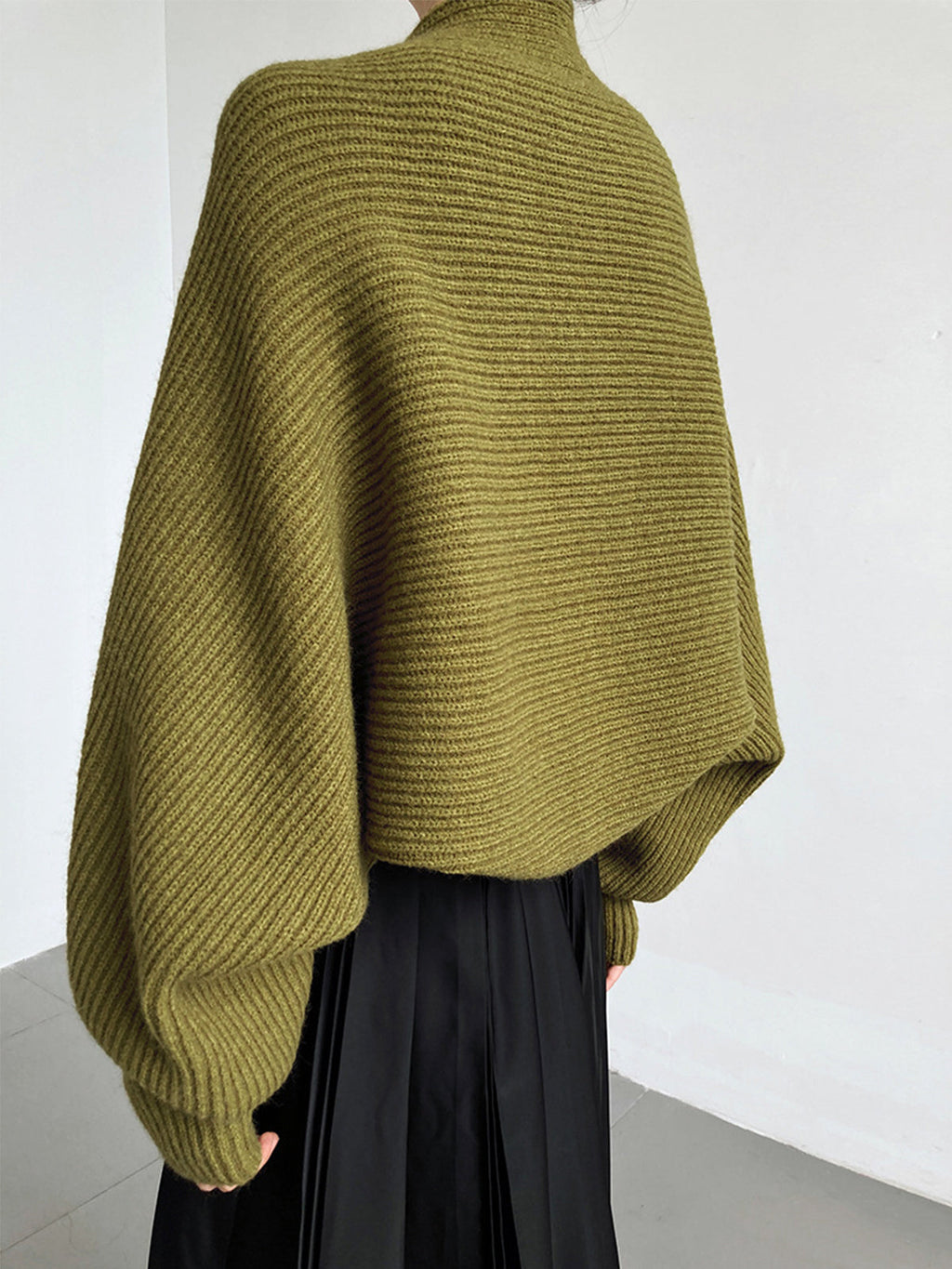 Open Front Knit Shrug with Full Length Sleeves and Viscose Blend All Vera Mart