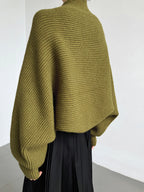 Open Front Knit Shrug with Full Length Sleeves and Viscose Blend All Vera Mart