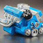 Working V8 Engine Model Kit with Ignition Module and Moving Pistons for RC All Vera Mart