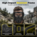 Full Face Protective Mask with Detachable Goggles and Anti-Fog Vents All Vera Mart