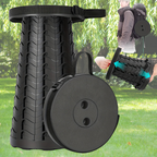 Telescopic Stool with Dual Carry Straps and 330lb Weight Capacity All Vera Mart
