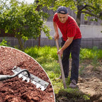 Garden Rake Head with Quick-Release Fit and Rust-Resistant Steel, 5-8 Teeth Options All Vera Mart