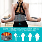 Cordless Heating Massager Belt with Infrared Heat and Vibration Massage, 5 Temperature Settings All Vera Mart