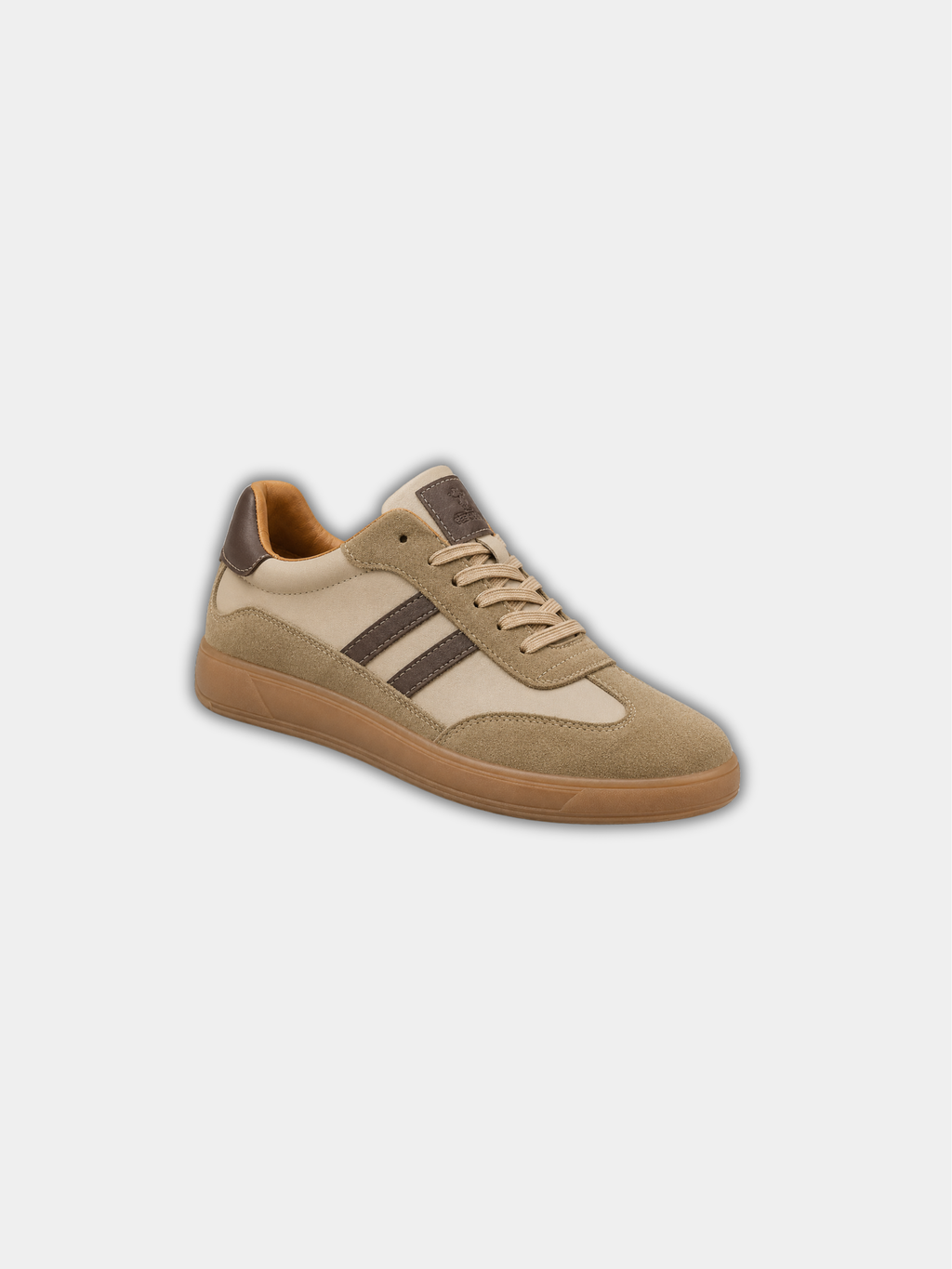 Lace Up Low Top Sneakers with Cushioned Footbed and Grip Sole for Everyday Wear