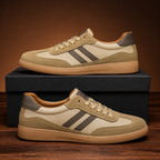 Lace Up Low Top Sneakers with Cushioned Footbed and Grip Sole for Everyday Wear