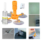 Windshield Crack Repair Kit with Vacuum Pressure Injection and UV Curing Films All Vera Mart