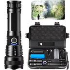 Rechargeable Flashlight with Adjustable Focus Beam and Five Lighting Modes, IPX6 Waterproof All Vera Mart