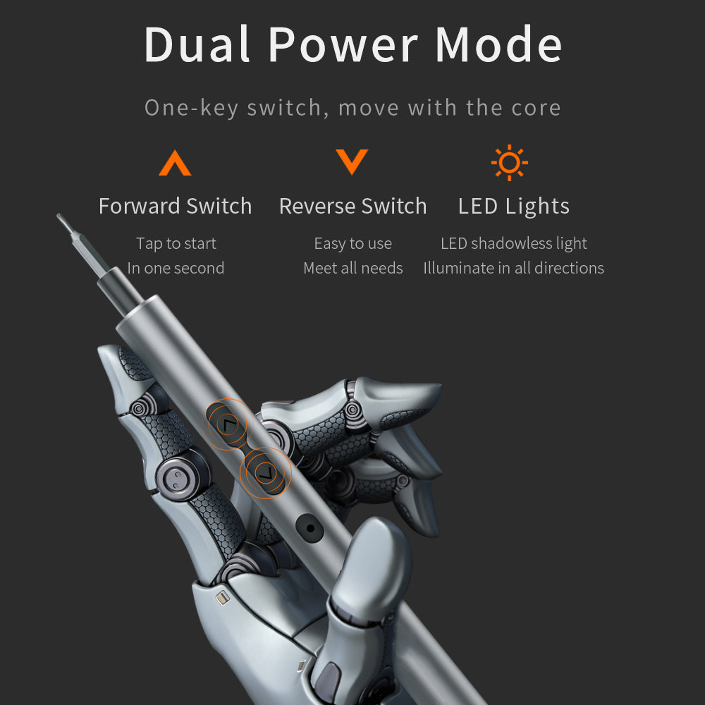 Precision Electric Screwdriver with 120 Bits and Built-in LED Lights All Vera Mart