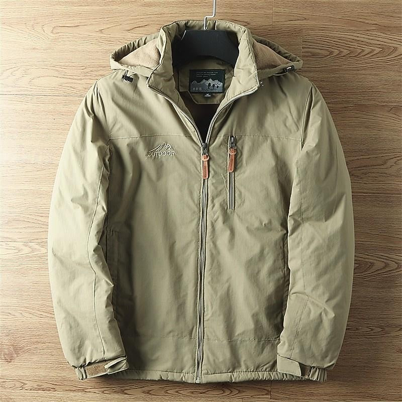 Hooded Jacket with Insulated Lining and Wind Resistant Shell All Vera Mart