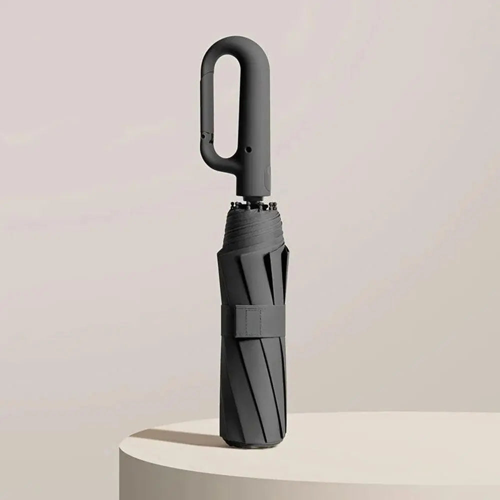 Compact Umbrella with Reinforced Wind-Resistant Frame and One-Touch Open, Carry Sleeve All Vera Mart