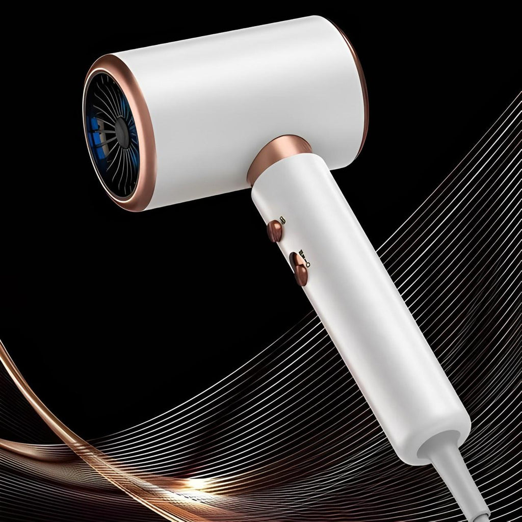 Ionic Hair Dryer with Negative Ion Output and Dual Styling Attachments All Vera Mart