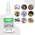 Instant Setting Adhesive for Ceramics, Glass, and Multi-Materials with Clear Finish All Vera Mart