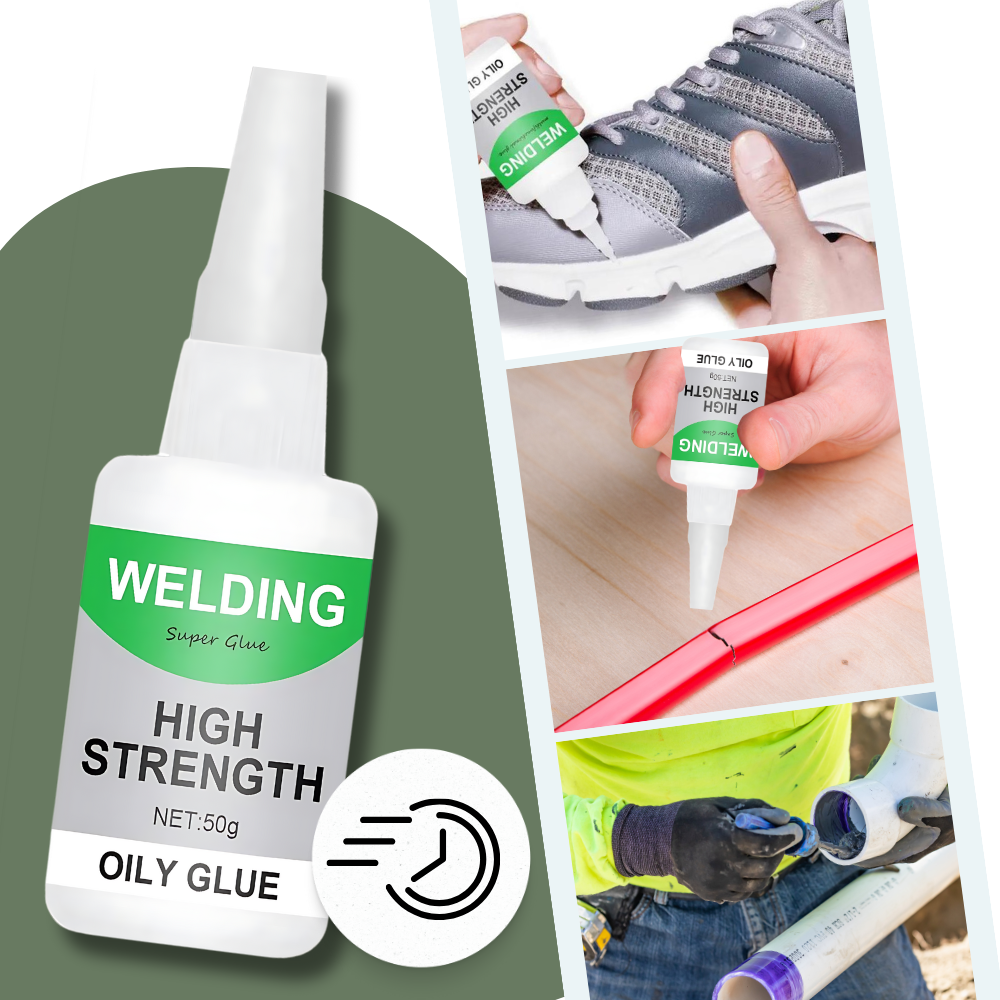 Instant Setting Adhesive for Ceramics, Glass, and Multi-Materials with Clear Finish All Vera Mart