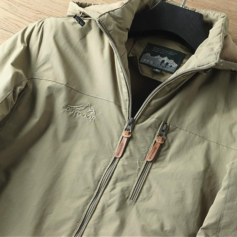 Hooded Jacket with Insulated Lining and Wind Resistant Shell All Vera Mart