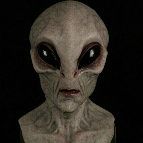 Wearclo | Realistic Alien Mask – Latex and Silicone Halloween Mask for Cosplay and Parties