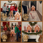 Mini Golf Set with Gingerbread House Theme and Putter, Holiday Game for All Ages All Vera Mart