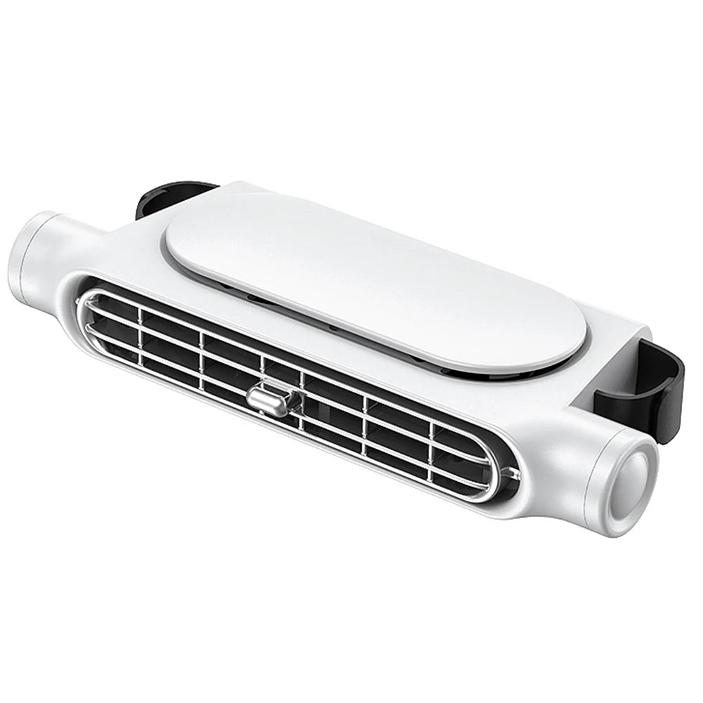 Dual Rotating Backseat Fan with Three Speed Settings and Headrest Mount All Vera Mart