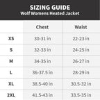Womens Rechargeable Heated Puffer Coat with Three Heat Zones and Elastic Cuffs for Winter