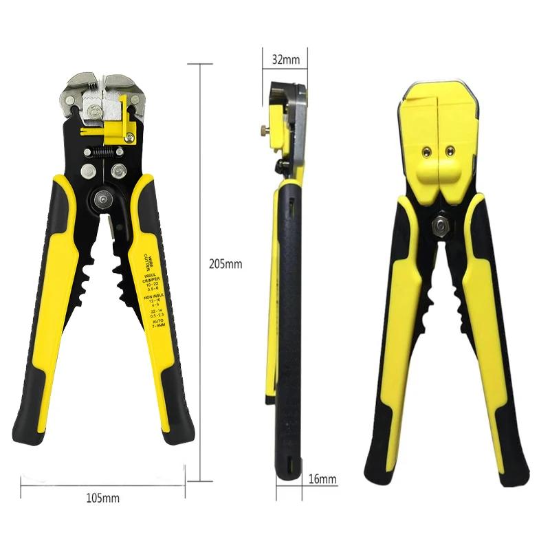 Self-Adjusting Wire Stripper with Cable Cutter and Terminal Crimper All Vera Mart