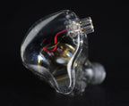 Wired Earbuds with Magnetic Driver and Detachable 2Pin Cable, Transparent Housing All Vera Mart