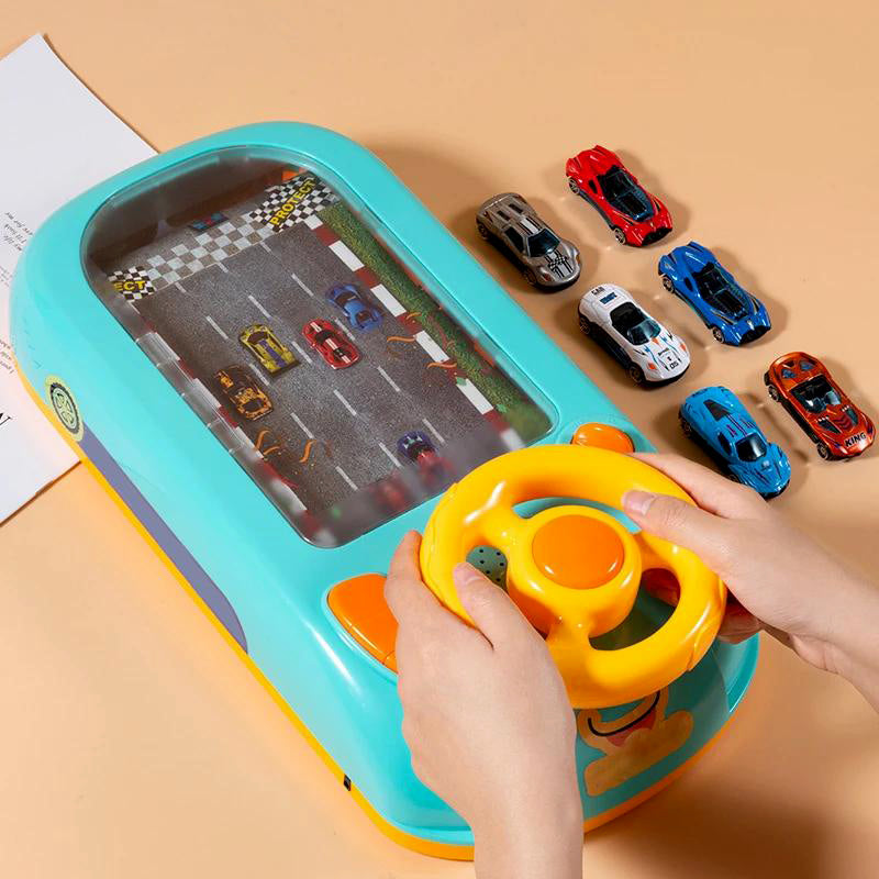 Racing Simulator Toy with Steering Wheel and 200+ Levels for Kids All Vera Mart